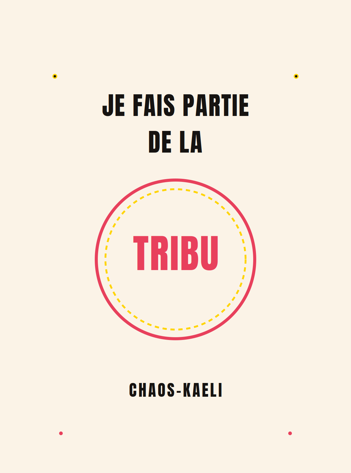 T-shirt Enfant « Je Fais Partie de la Tribu » – Chaos-Kaeli