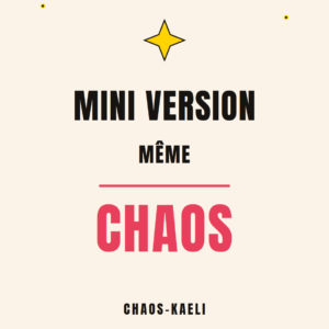 T-shirt Enfant « Mini Version, Même Chaos » – Chaos-Kaeli