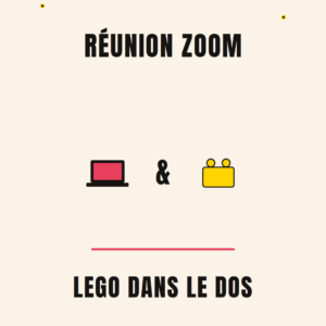 T-shirt « Réunion Zoom, Lego dans le Dos » – Humour Papa